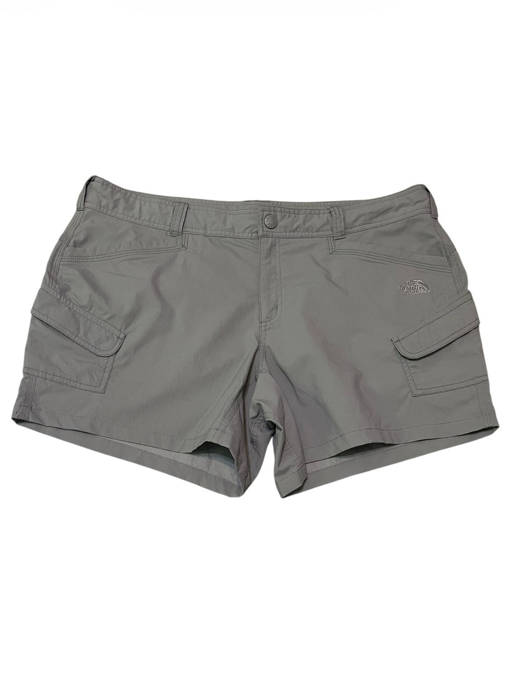Women's The North Face Cargo Shorts Gray Size 16 Hiking Outdoor Gorpcore